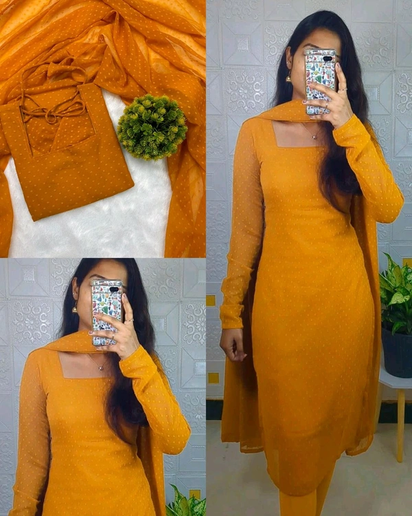 Trendy kurti with with dupatta set